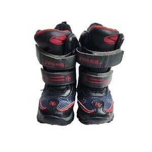 Marvel Spiderman Toddler Size 7 Winter Boots